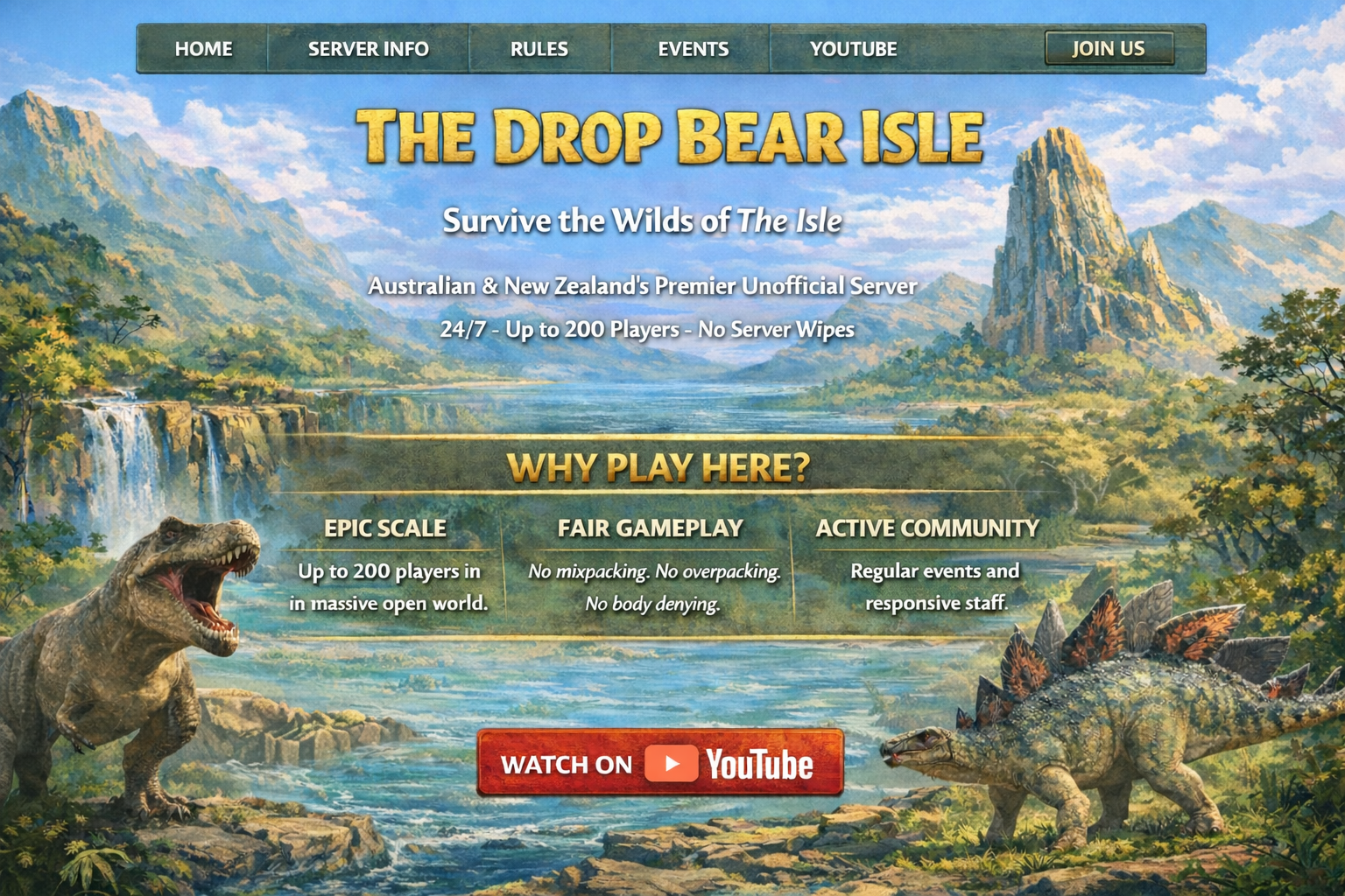 The Drop Bear Isle home artwork